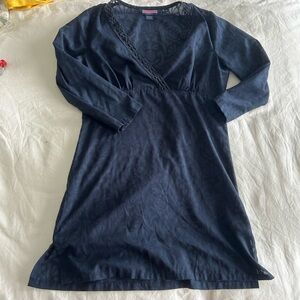 vineyard vines navy blue beach coverup dress, size XS, EUC